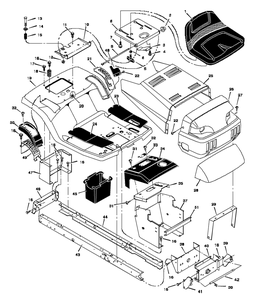 Part Location Diagram of F-97864 Murray Parts List
